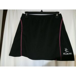 Kukri Sports‎ Black Tennis Skirt with Pink Contrast Stitching Athletic Skort 12L